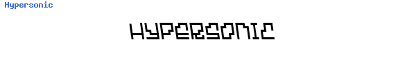 Fuente Hypersonic.ttf