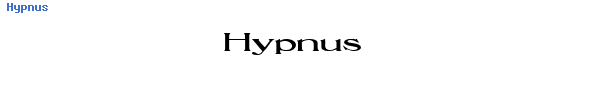 Fuente Hypnus.ttf