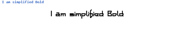 Fuente I am simplified Bold.ttf