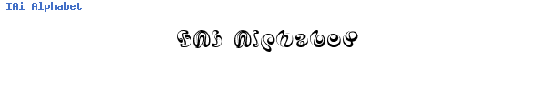 Fuente IAi Alphabet.ttf