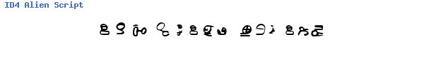 Fuente ID4 Alien Script.ttf