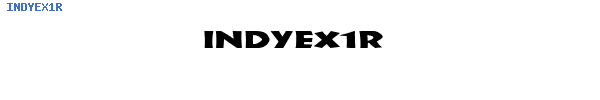 Fuente INDYEX1R.TTF