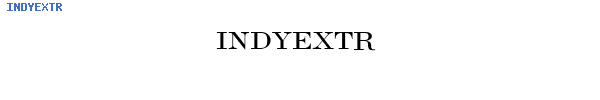 Fuente INDYEXTR.TTF