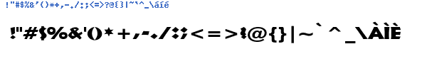Fuente INDYWI1R.TTF