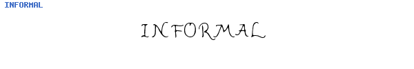 Fuente INFORMAL.TTF