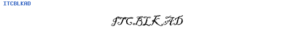 Fuente ITCBLKAD.TTF