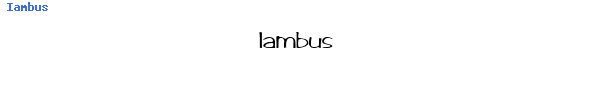 Fuente Iambus.ttf