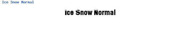 Fuente Ice Snow Normal.ttf