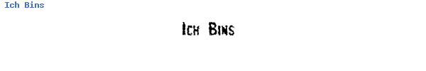 Fuente Ich Bins.ttf