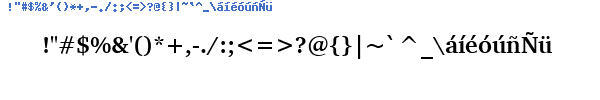 Fuente Ichrtrb.ttf