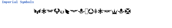Fuente Imperial Symbols.ttf