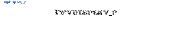 Fuente Ivydisplay_p.ttf