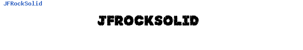 Fuente JFRockSolid.ttf