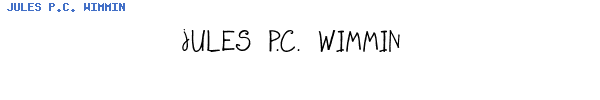 Fuente JULES P.C. WIMMIN.TTF