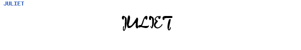 Fuente JULIET.TTF