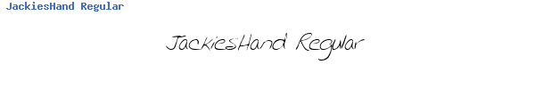 Fuente JackiesHand Regular.TTF