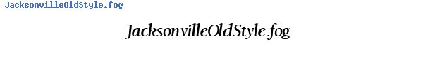 Fuente JacksonvilleOldStyle.fog.ttf