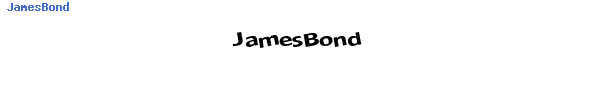 Fuente JamesBond.ttf