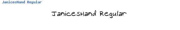 Fuente JanicesHand Regular.TTF