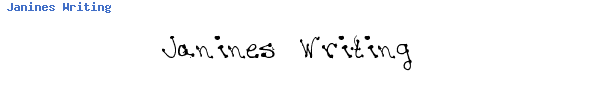 Fuente Janines Writing.ttf