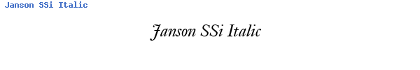 Fuente Janson SSi Italic.ttf