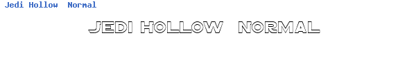 Fuente Jedi Hollow  Normal.ttf