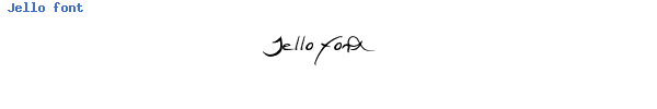 Fuente Jello font.ttf