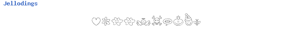 Fuente Jellodings.otf