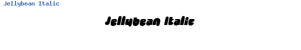 Fuente Jellybean Italic.ttf