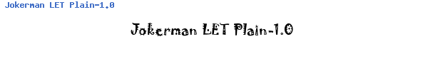 Fuente Jokerman LET Plain-1.0.ttf