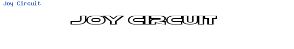 Fuente Joy Circuit.ttf