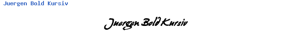 Fuente Juergen Bold Kursiv.ttf