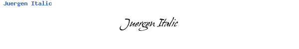 Fuente Juergen Italic.ttf