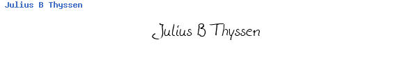 Fuente Julius B Thyssen.ttf