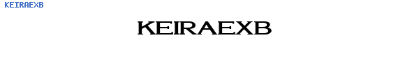 Fuente KEIRAEXB.TTF