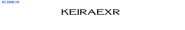 Fuente KEIRAEXR.TTF