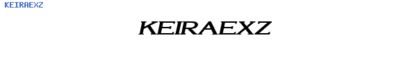 Fuente KEIRAEXZ.TTF