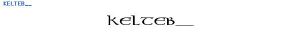 Fuente KELTEB__.TTF
