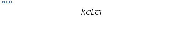 Fuente KELTI.TTF