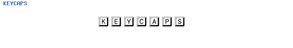 Fuente KEYCAPS.TTF