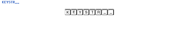 Fuente KEYSTR__.TTF