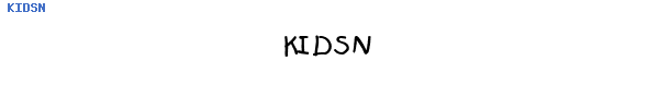 Fuente KIDSN.TTF