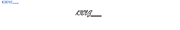 Fuente KIEVZ___.TTF