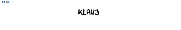 Fuente KLAUJ.TTF