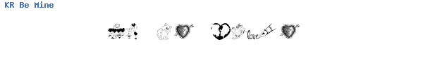Fuente KR Be Mine.ttf