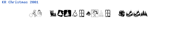 Fuente KR Christmas 2001.ttf