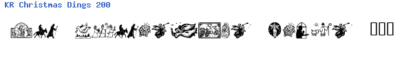 Fuente KR Christmas Dings 2004 Four.ttf