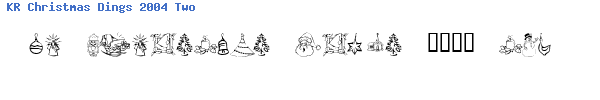 Fuente KR Christmas Dings 2004 Two.ttf