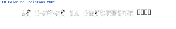 Fuente KR Color Me Christmas 2002.ttf