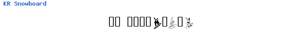 Fuente KR Snowboard.ttf